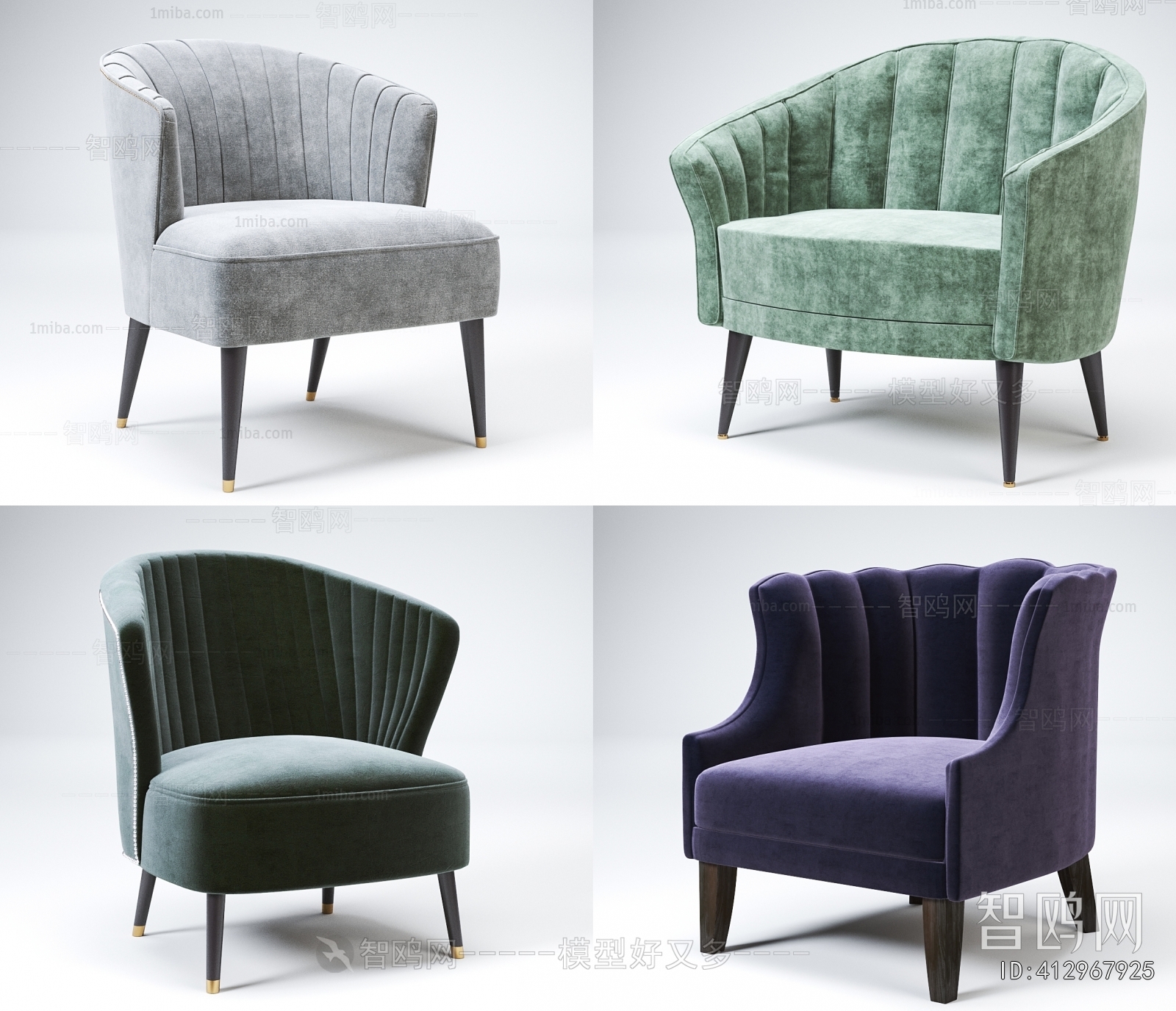 French Style Single Sofa