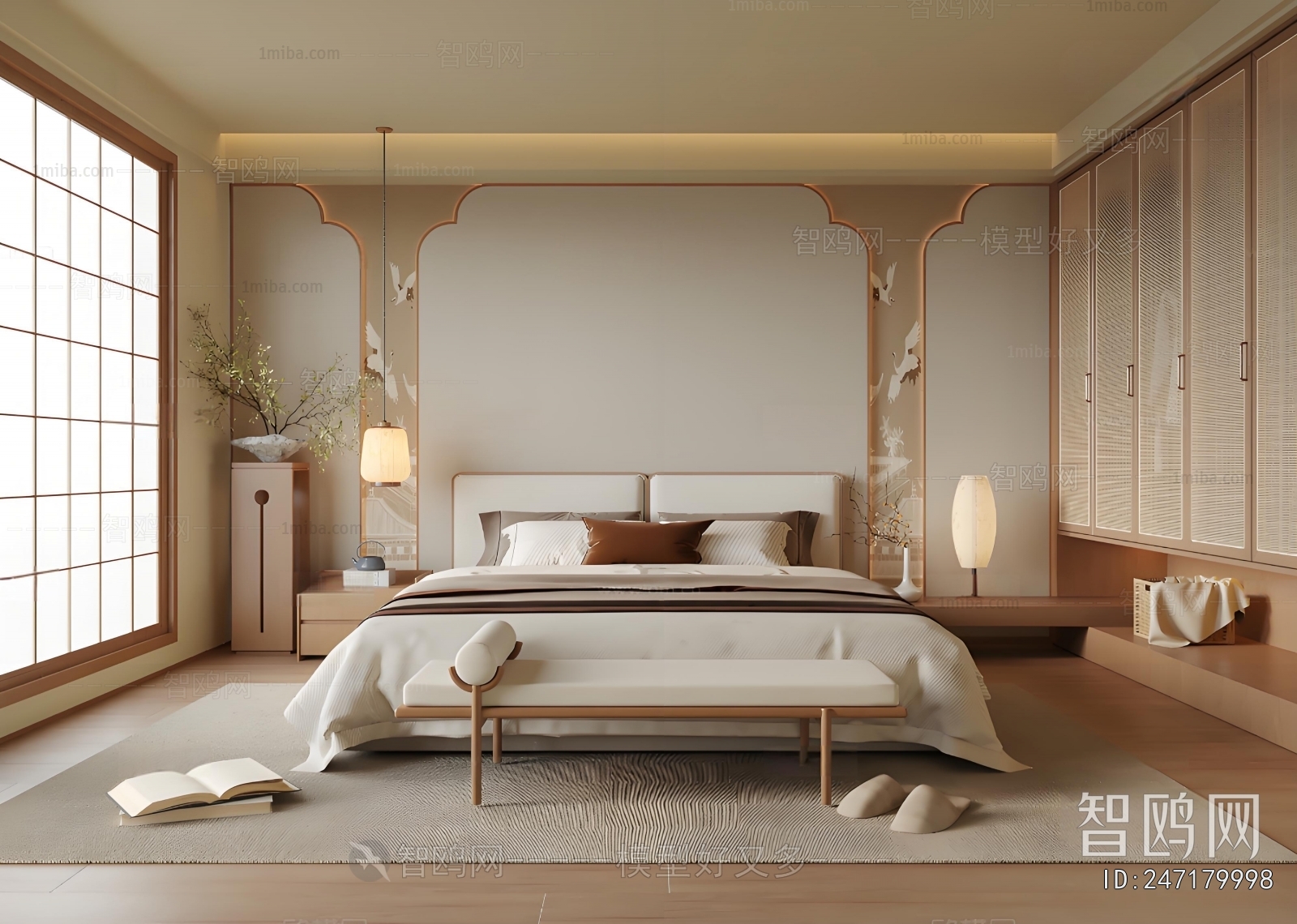 New Chinese Style Bedroom