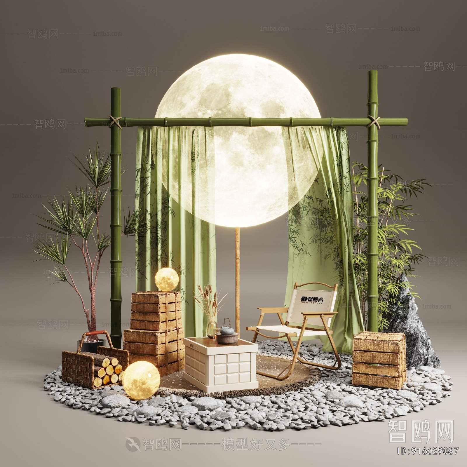 New Chinese Style Plant Landscaping