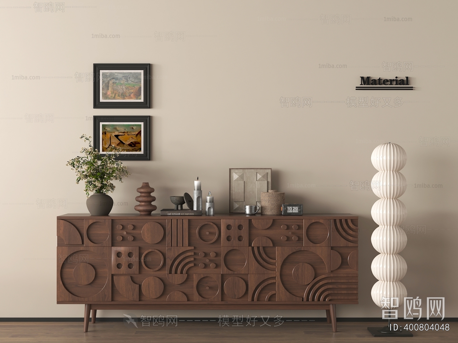 Wabi-sabi Style Entrance Cabinet