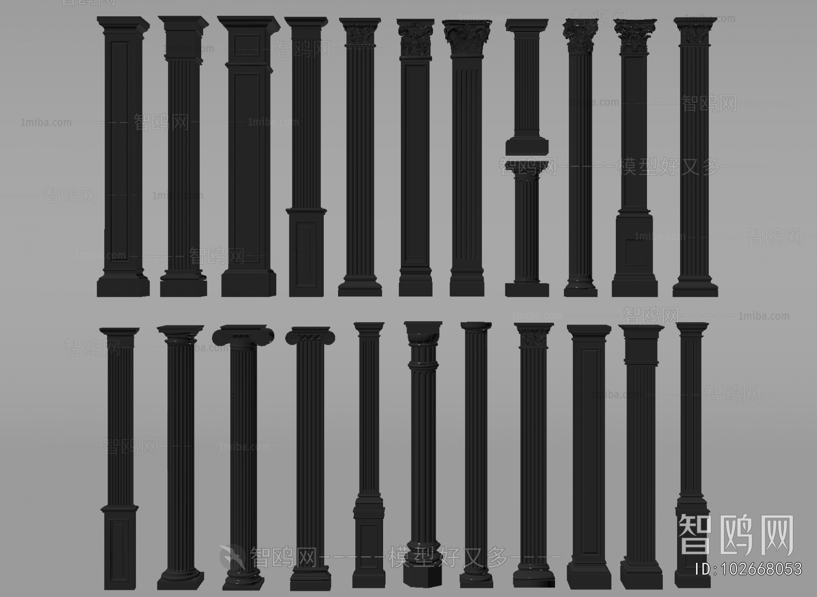 European Style Roman Pillar