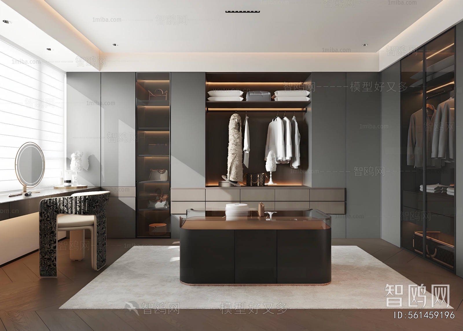 Modern Clothes Storage Area