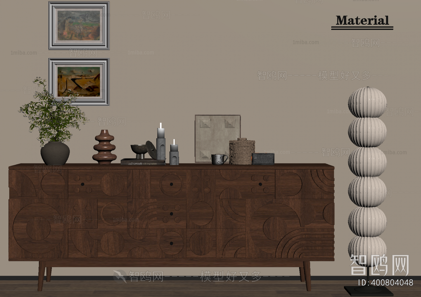 Wabi-sabi Style Entrance Cabinet