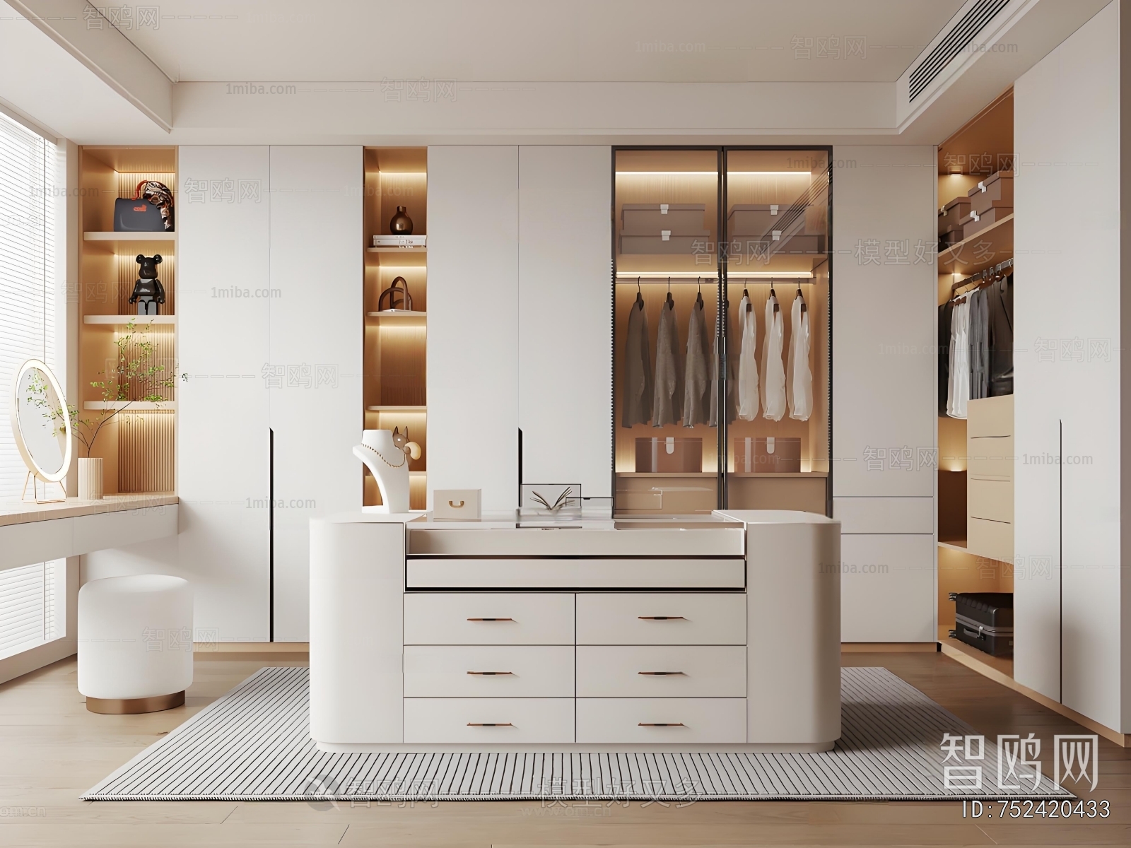 Modern Clothes Storage Area