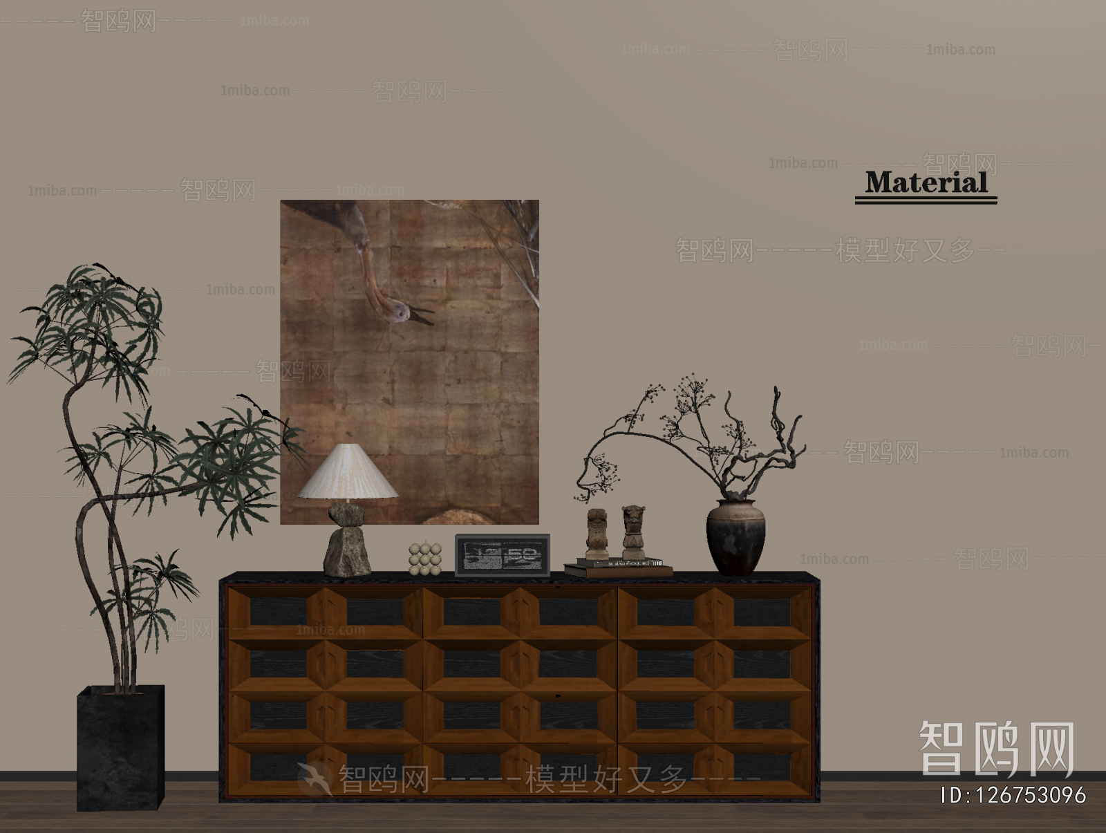 Wabi-sabi Style Entrance Cabinet