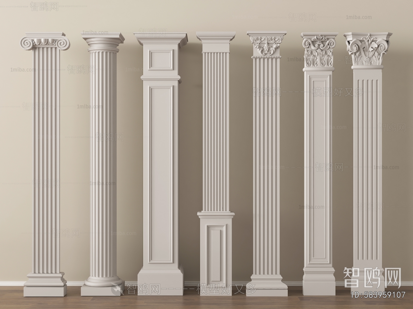 European Style Roman Pillar