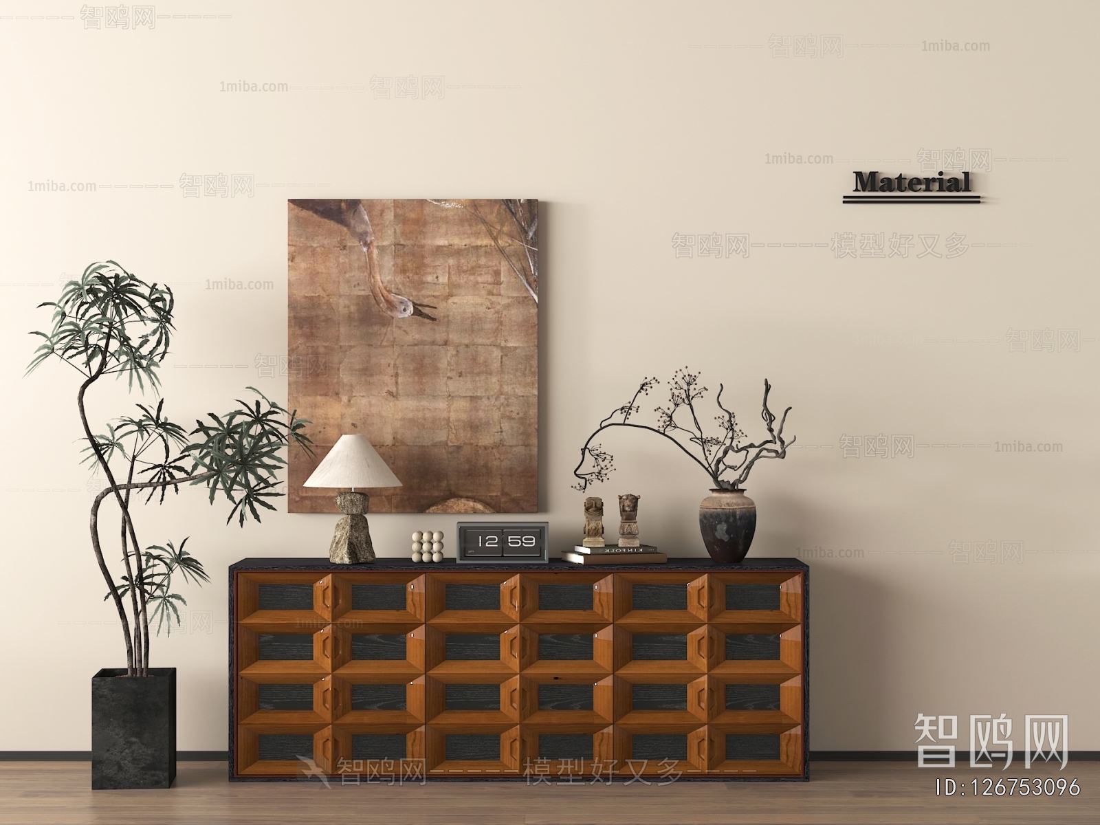 Wabi-sabi Style Entrance Cabinet