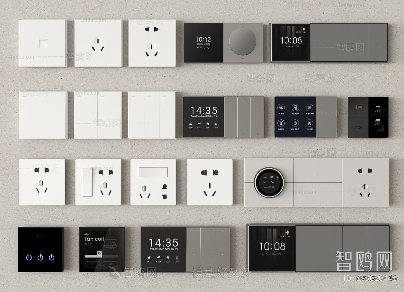 Modern Switch Socket Panel