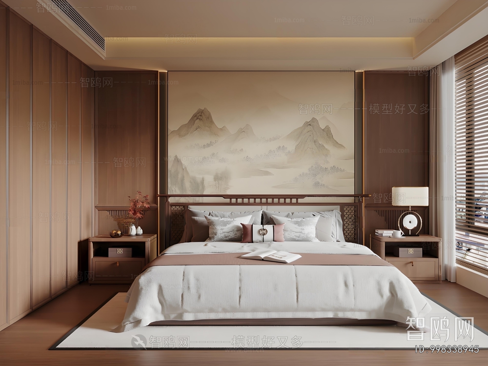 New Chinese Style Bedroom