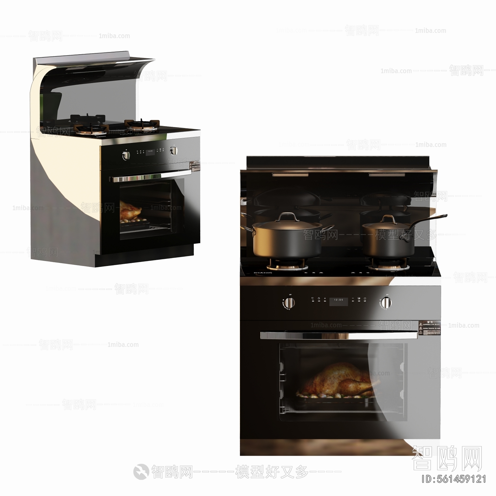 Modern Kitchen Electric Gas Range