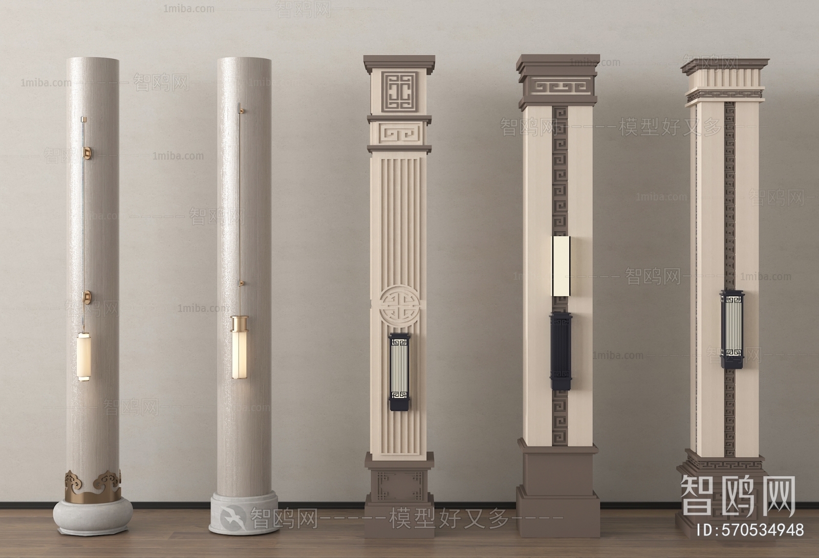 New Chinese Style Column