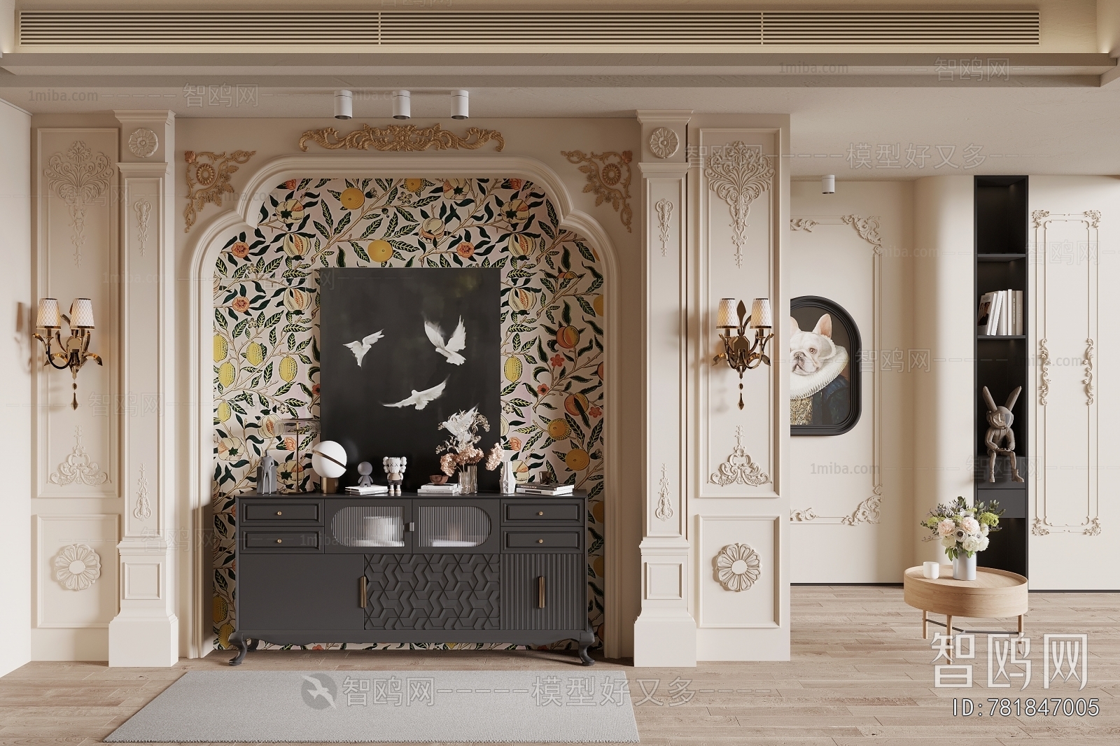 French Style Hallway