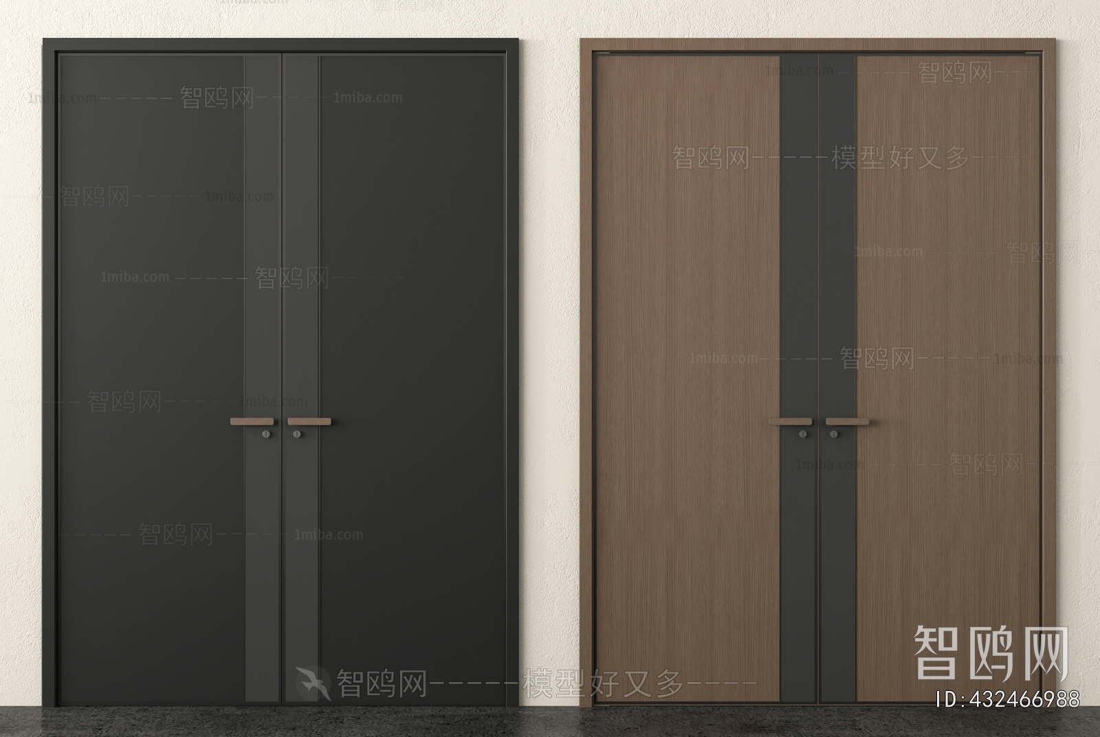 Modern Double Door