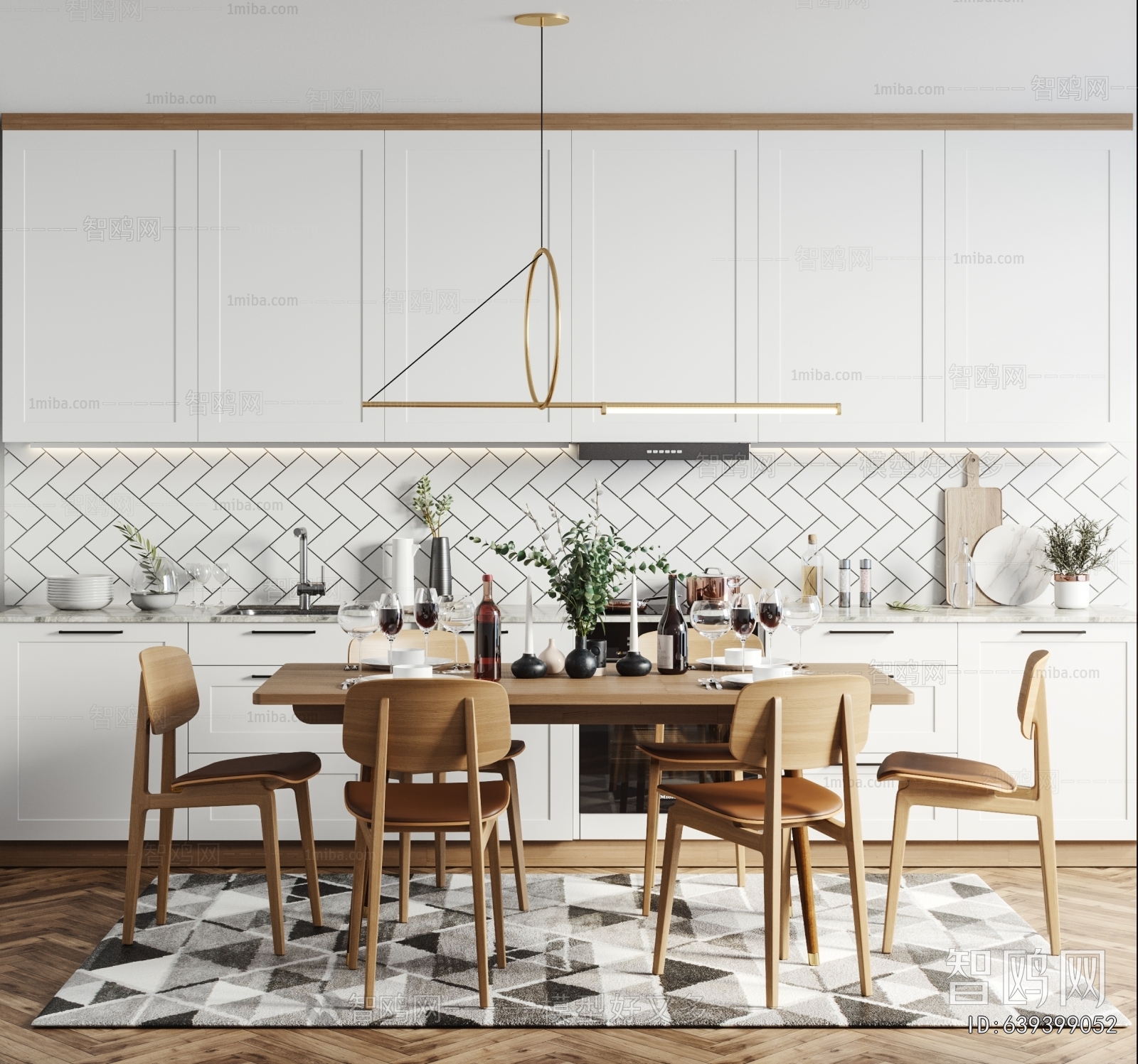 Nordic Style Dining Table And Chairs