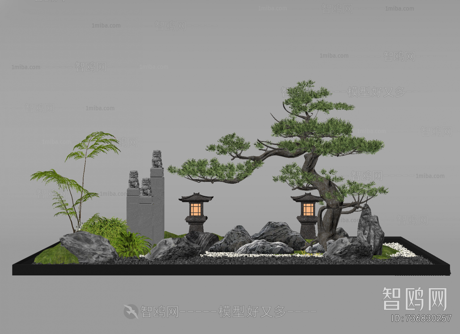 New Chinese Style Plant Landscaping