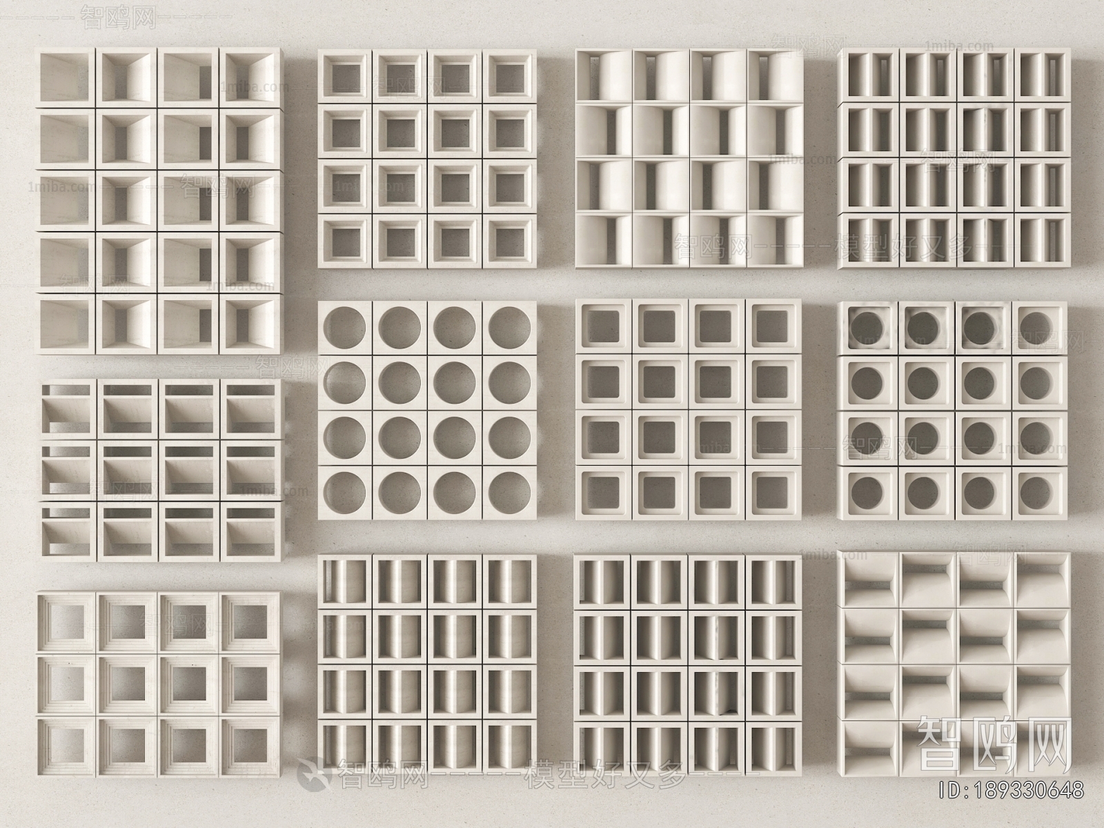 Modern Cement Brick Screen Partition