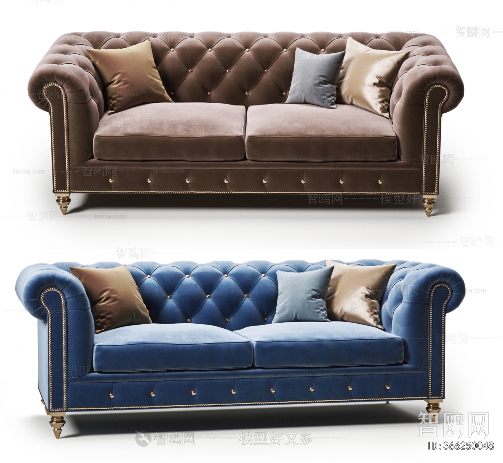 Simple European Style A Sofa For Two