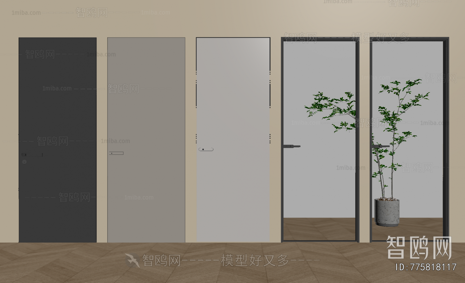 Modern Single Door