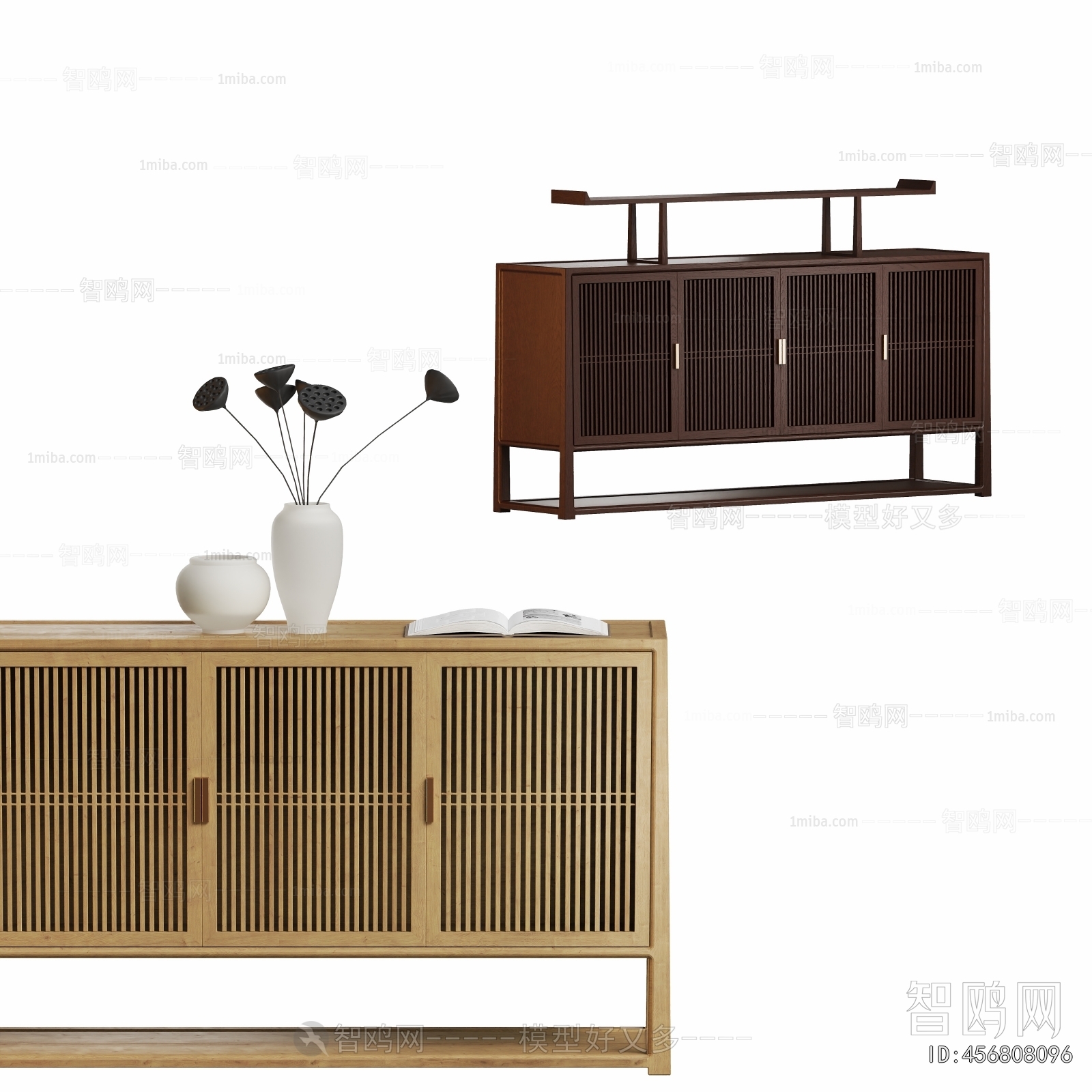 New Chinese Style Side Cabinet