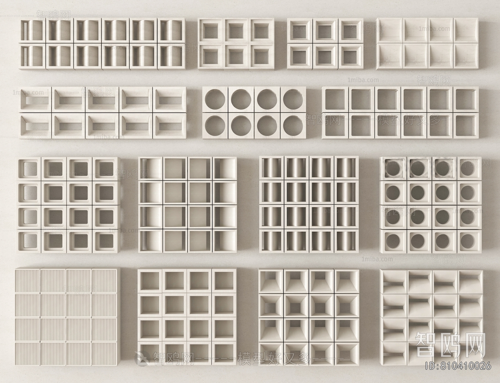 Modern Cement Brick Screen Partition