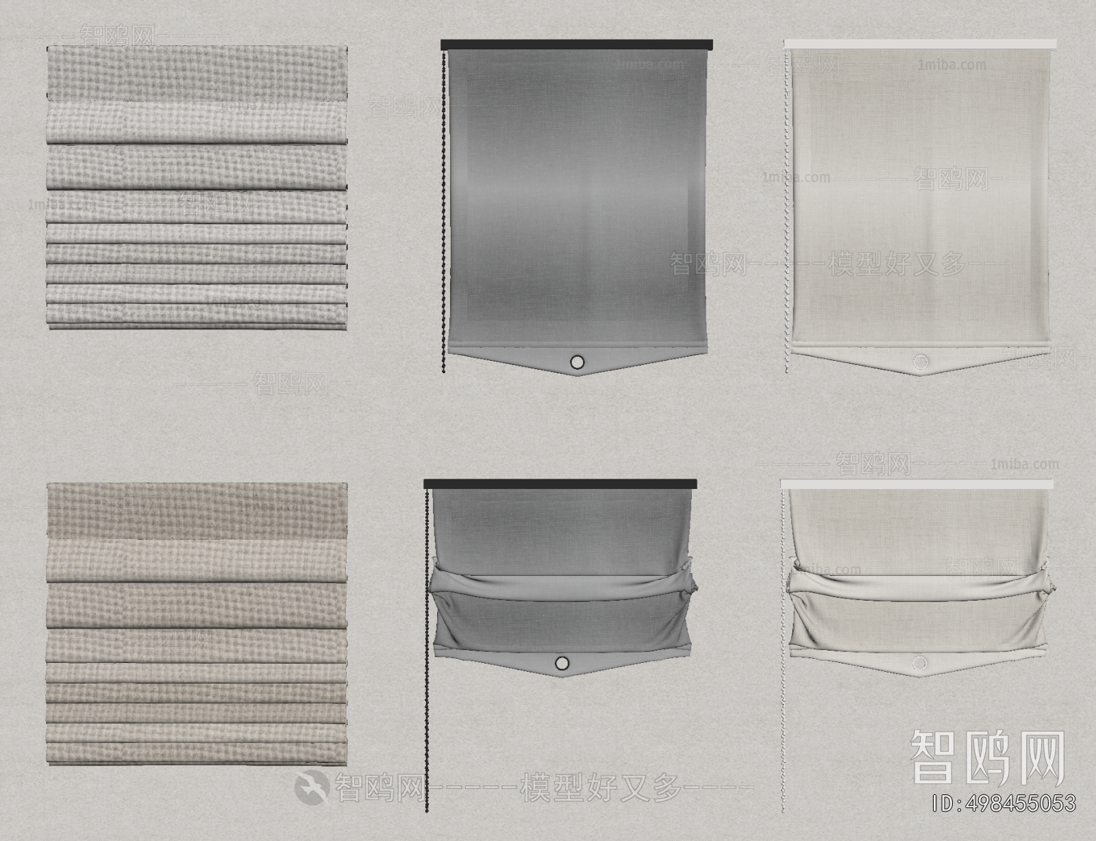 New Chinese Style Roman Curtain