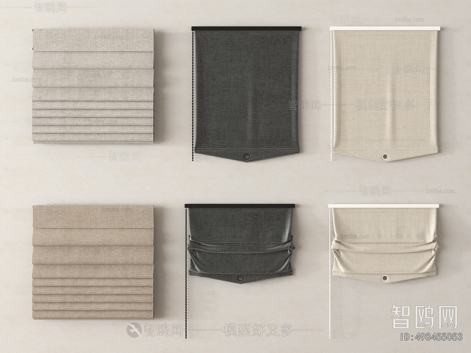 New Chinese Style Roman Curtain