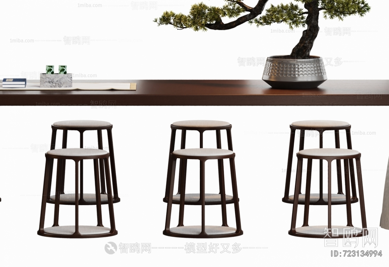 New Chinese Style Computer Desk And Chair