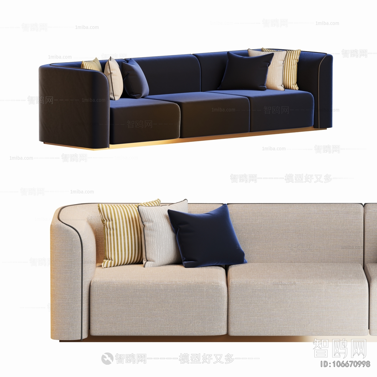 Modern Three-seat Sofa