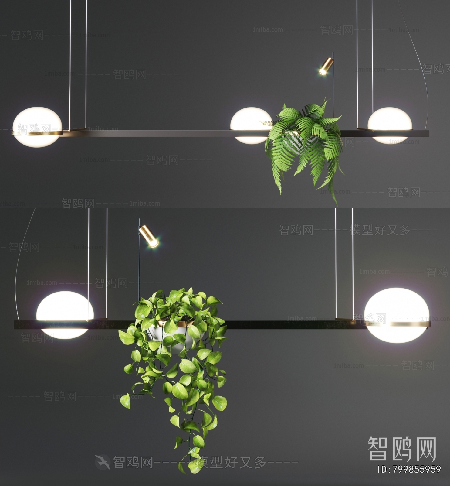 Modern Long Chandelier