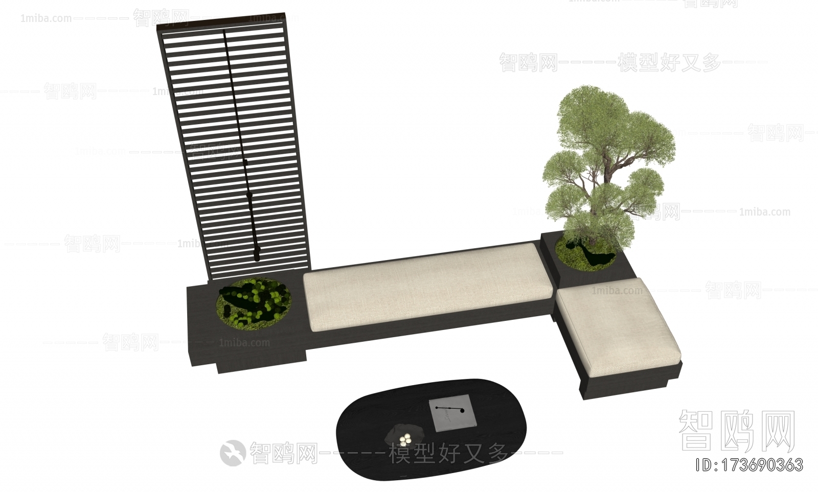 New Chinese Style Card Seat Sofa