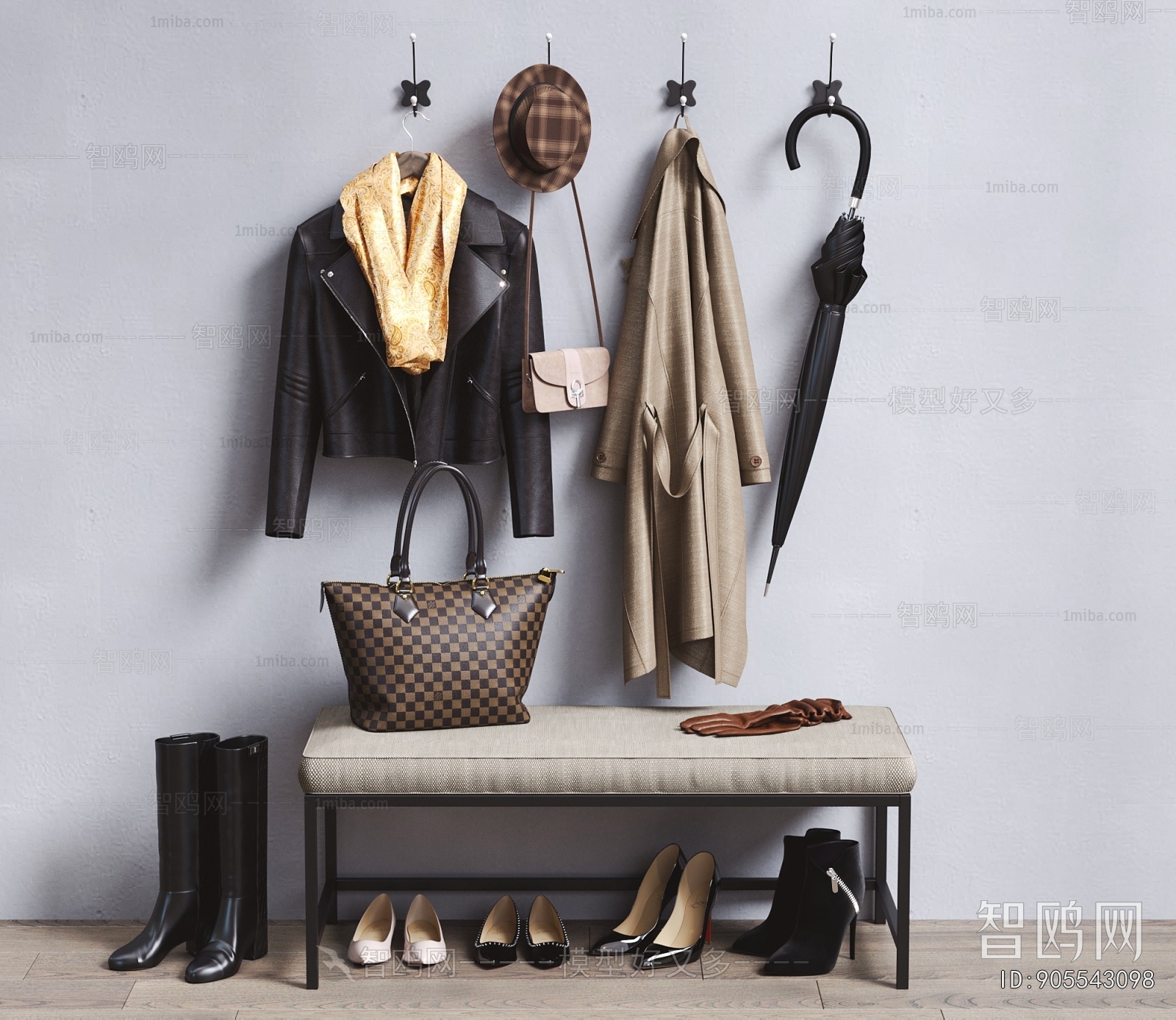 Modern Stool For Changing Shoes