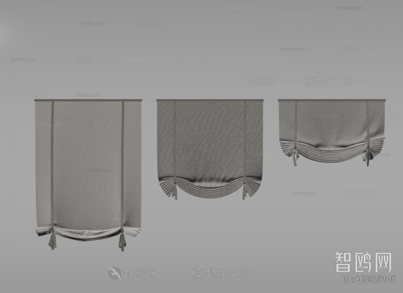 New Chinese Style Roman Curtain