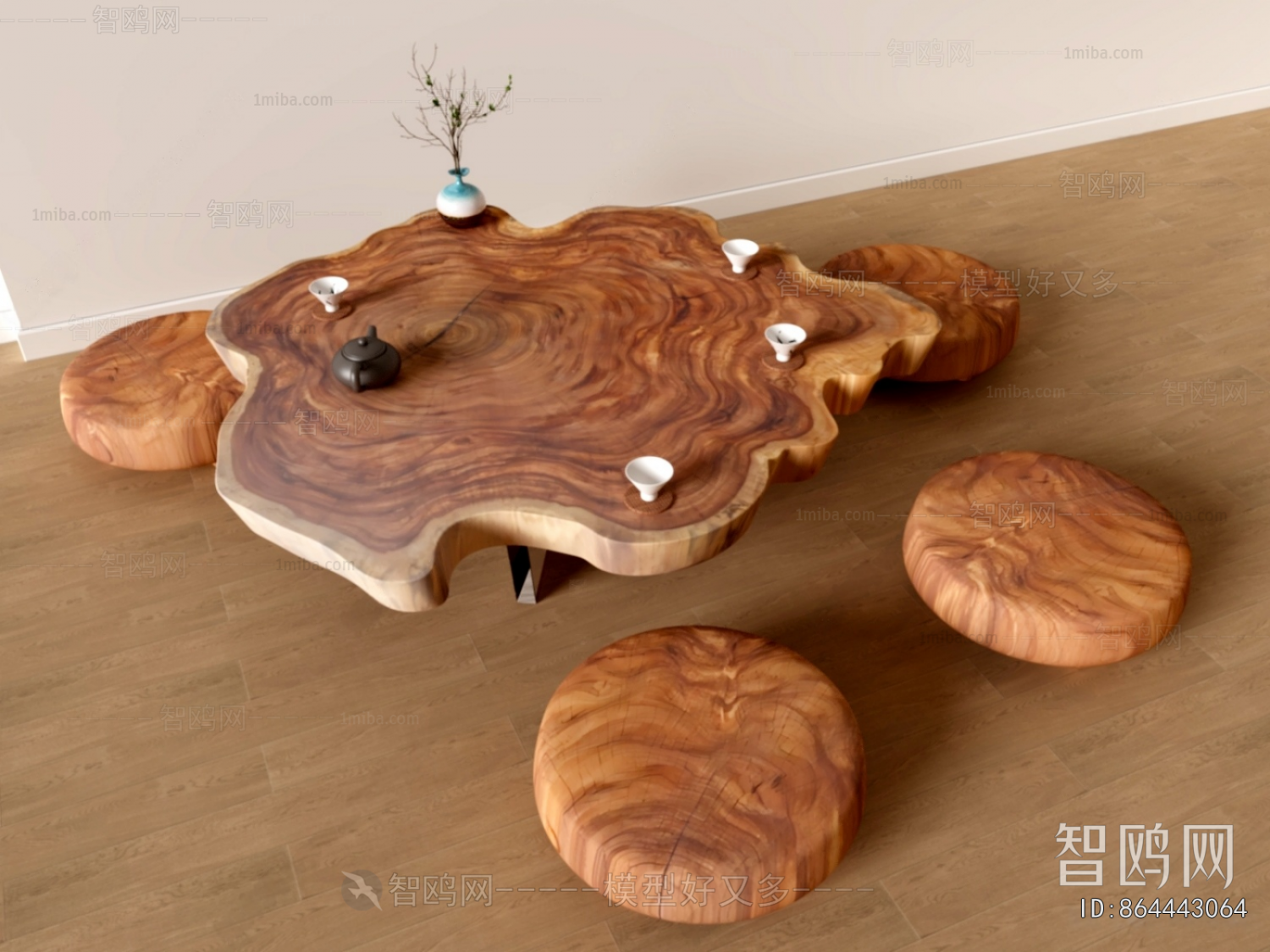 Wabi-sabi Style Tea Tables And Chairs