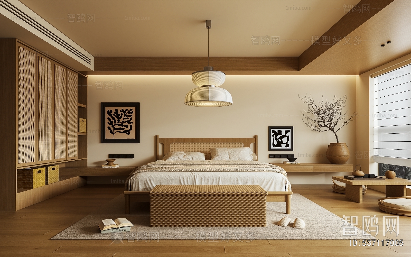 Wabi-sabi Style Bedroom