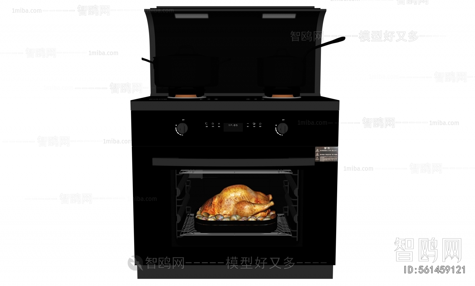 Modern Kitchen Electric Gas Range