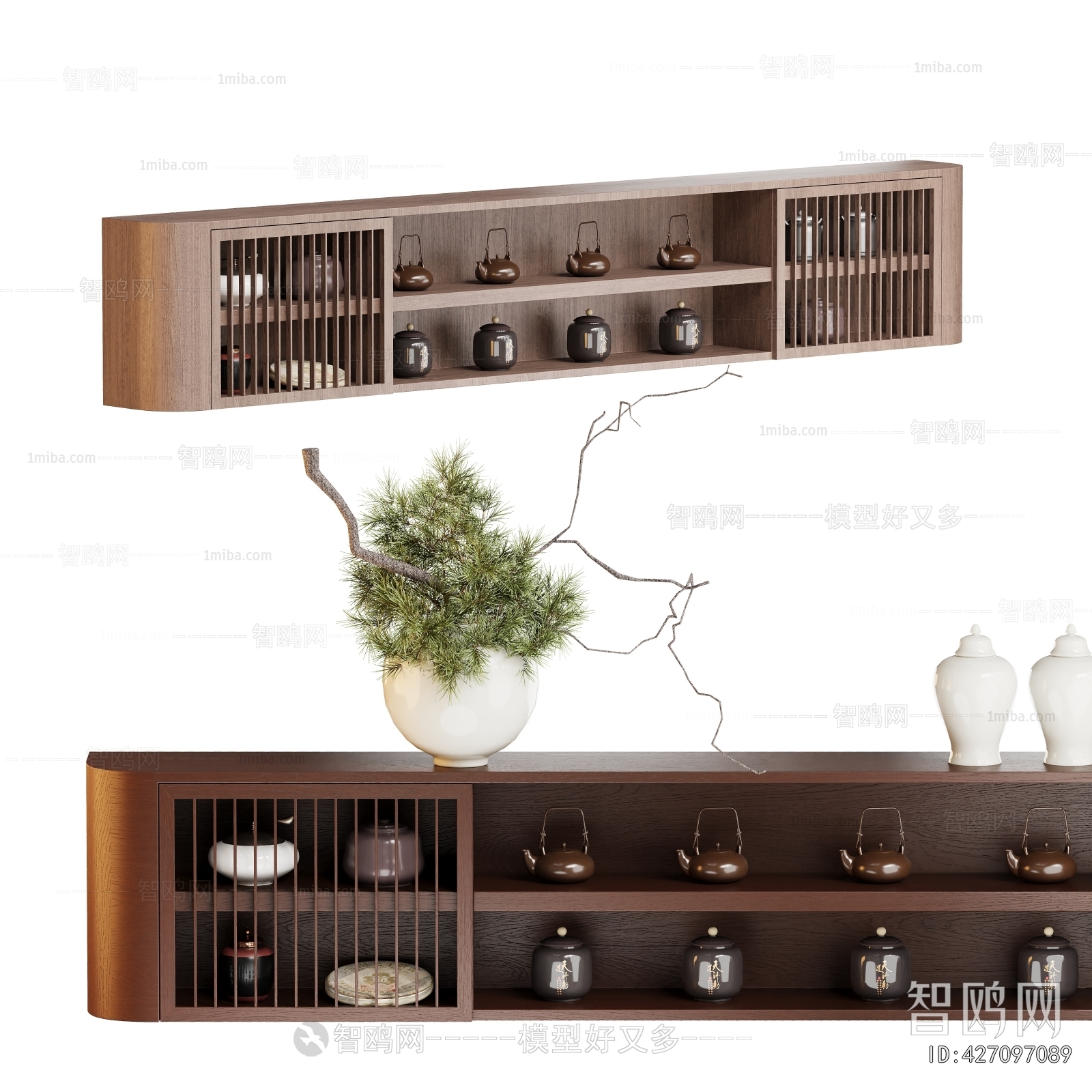 New Chinese Style Decorative Cabinet