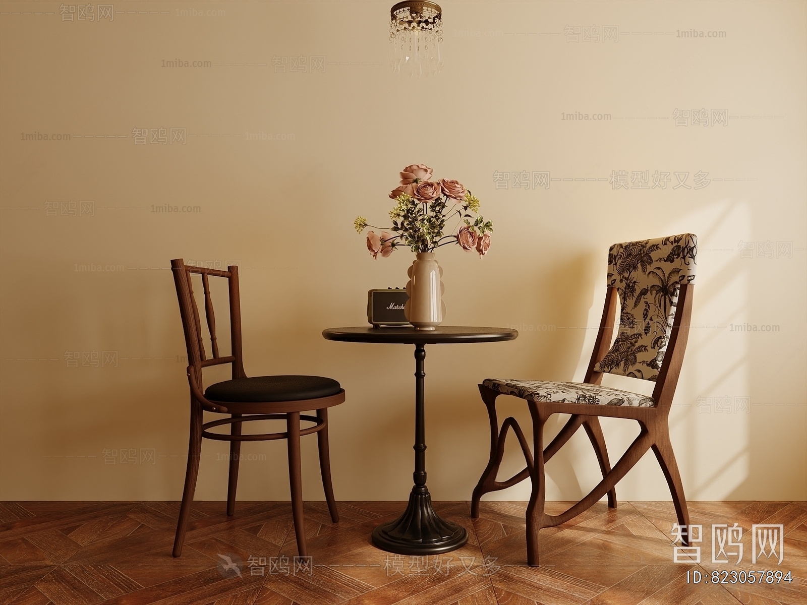 French Style Leisure Table And Chair