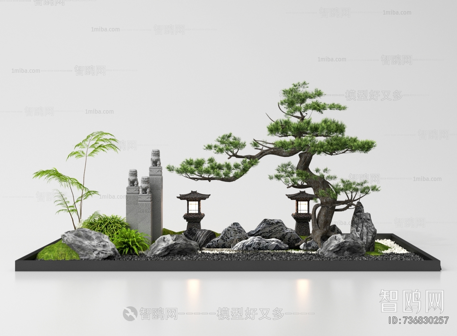 New Chinese Style Plant Landscaping