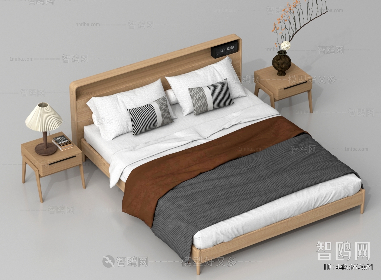 Nordic Style Double Bed