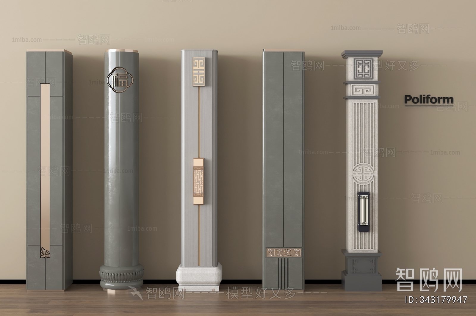 New Chinese Style Column