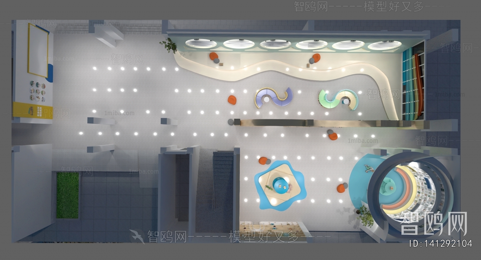 Modern Architectural Bird's-eye View Planning