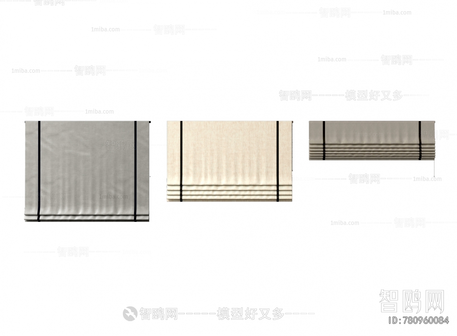 New Chinese Style Roman Curtain