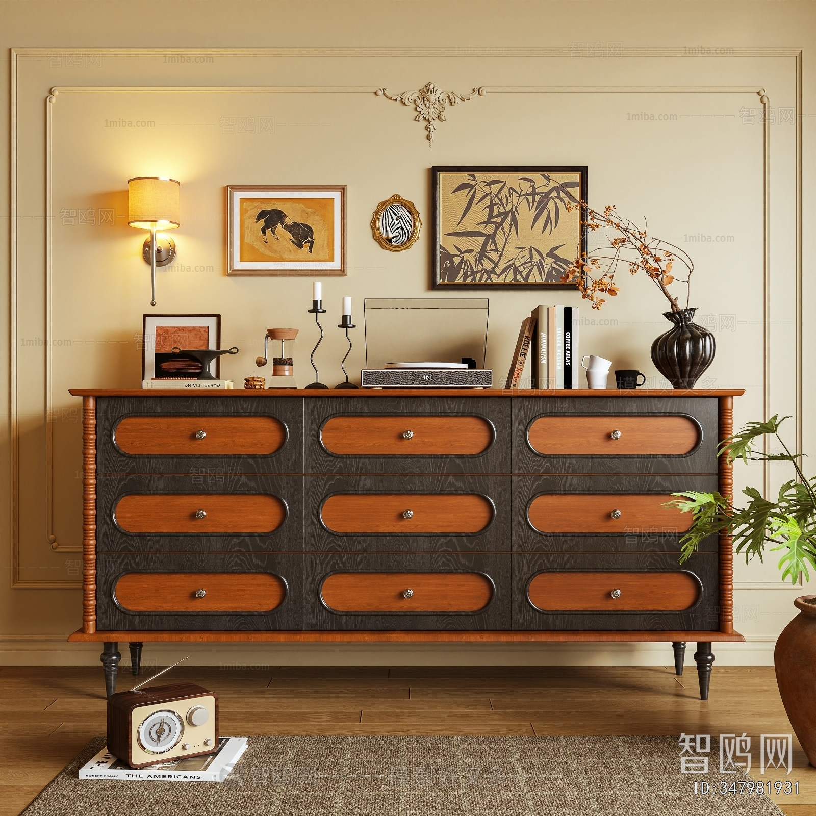 French Style Entrance Cabinet