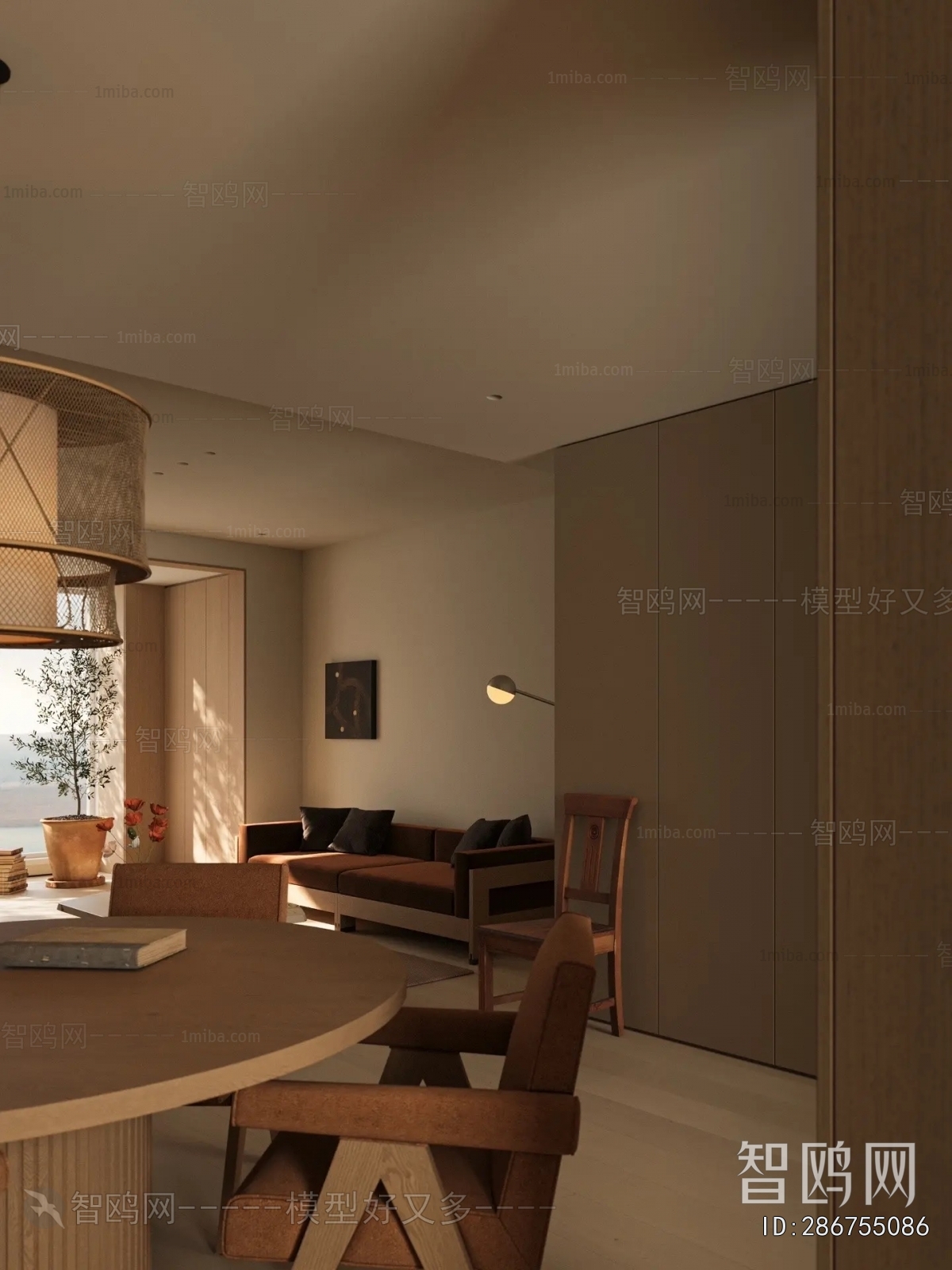 Wabi-sabi Style A Living Room