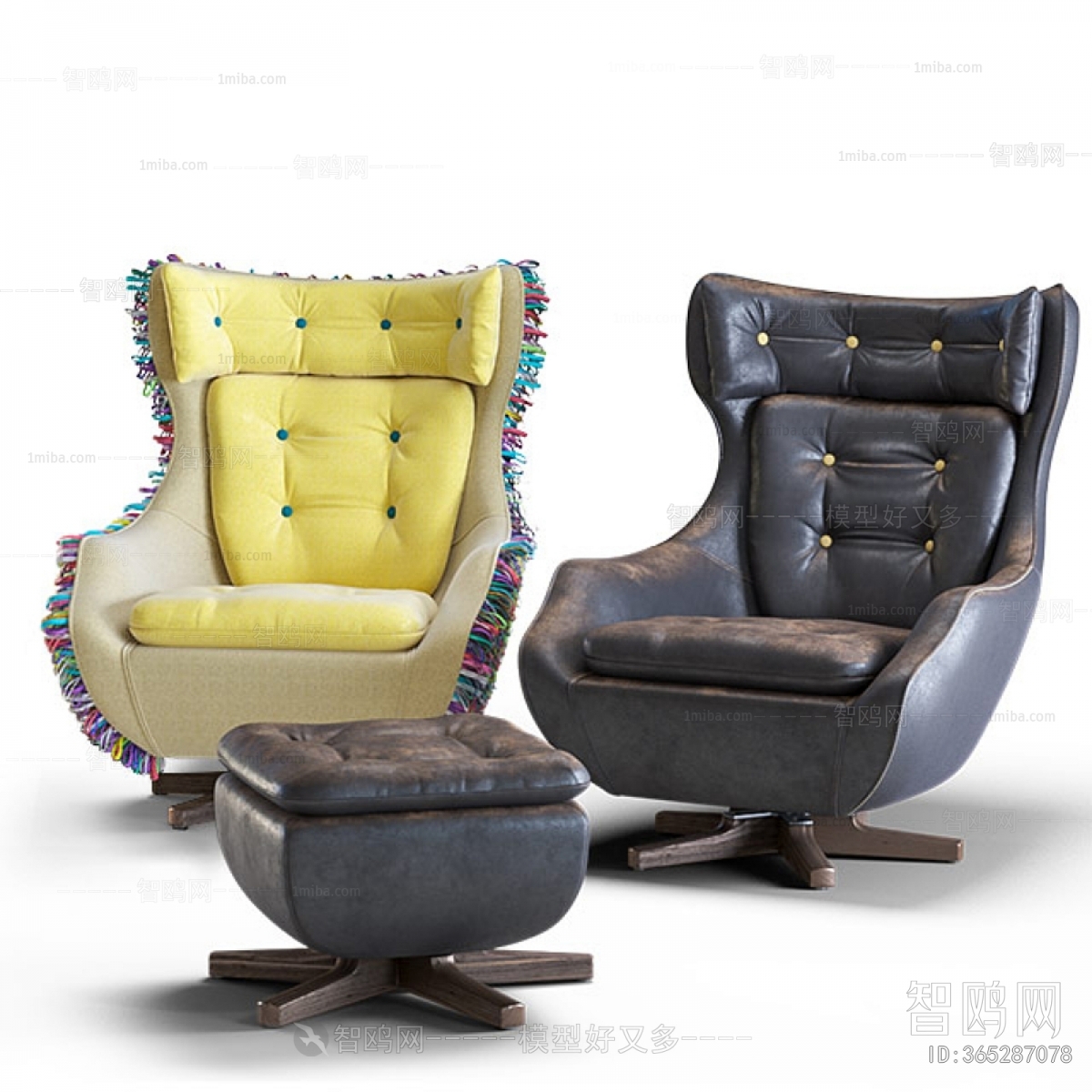 Simple European Style Single Sofa