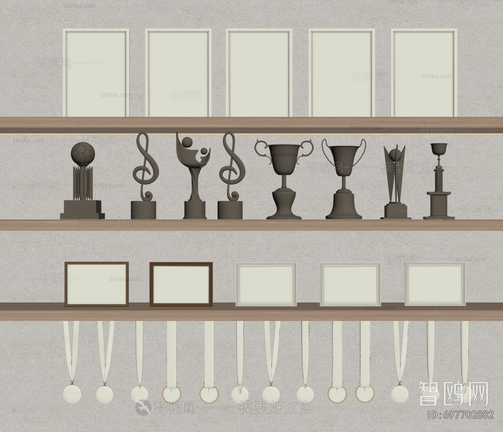 Modern Flag/badge/trophy/certificate