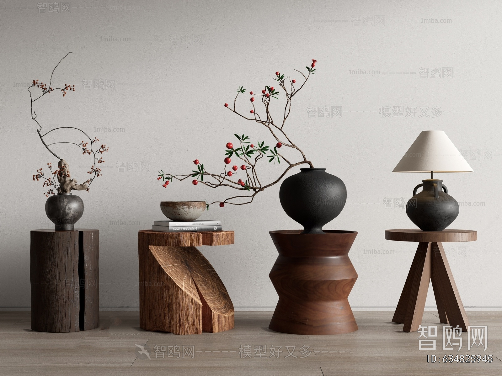 Wabi-sabi Style Side Table/corner Table