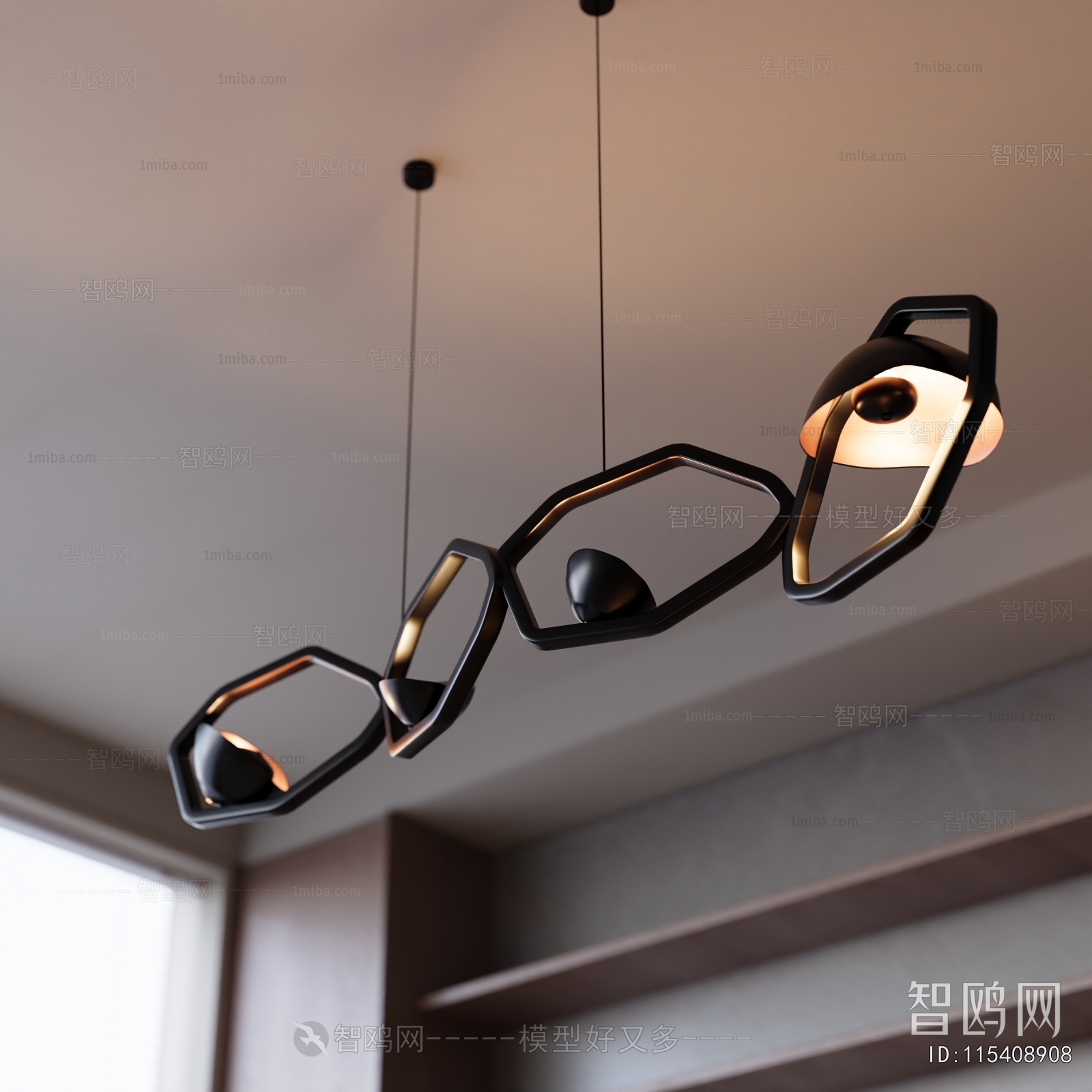 Modern Long Chandelier