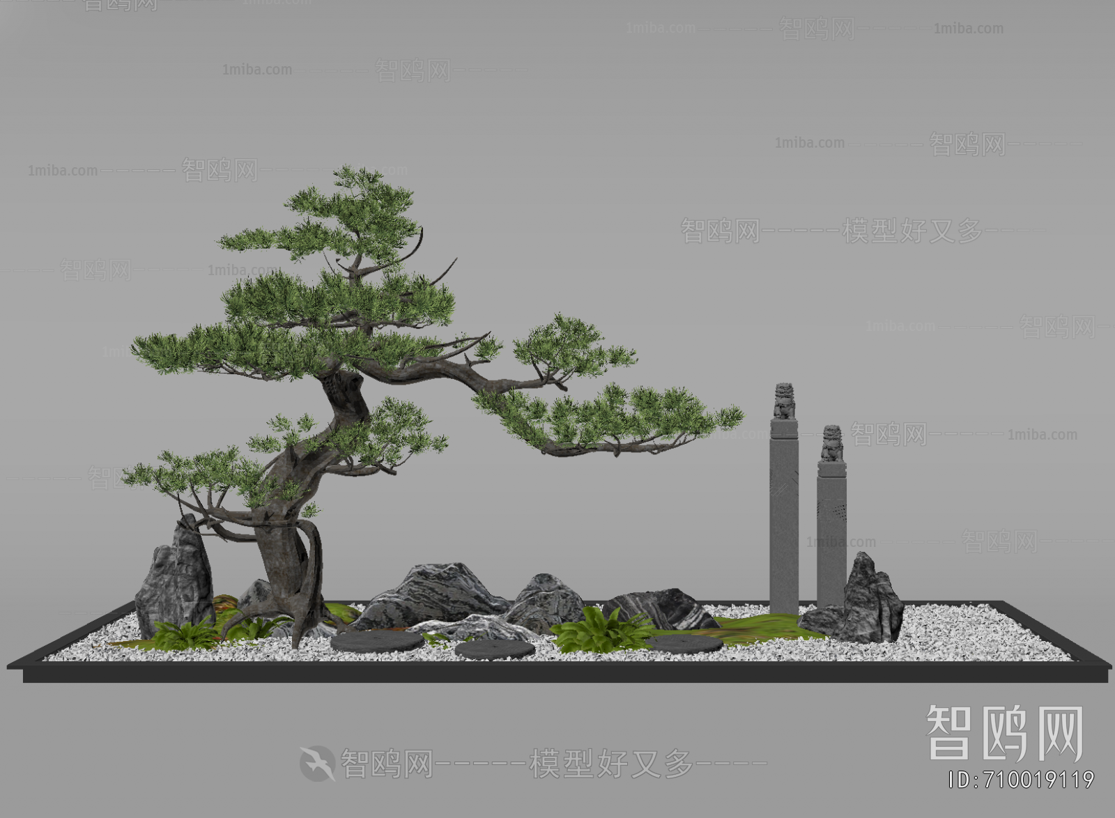 New Chinese Style Plant Landscaping