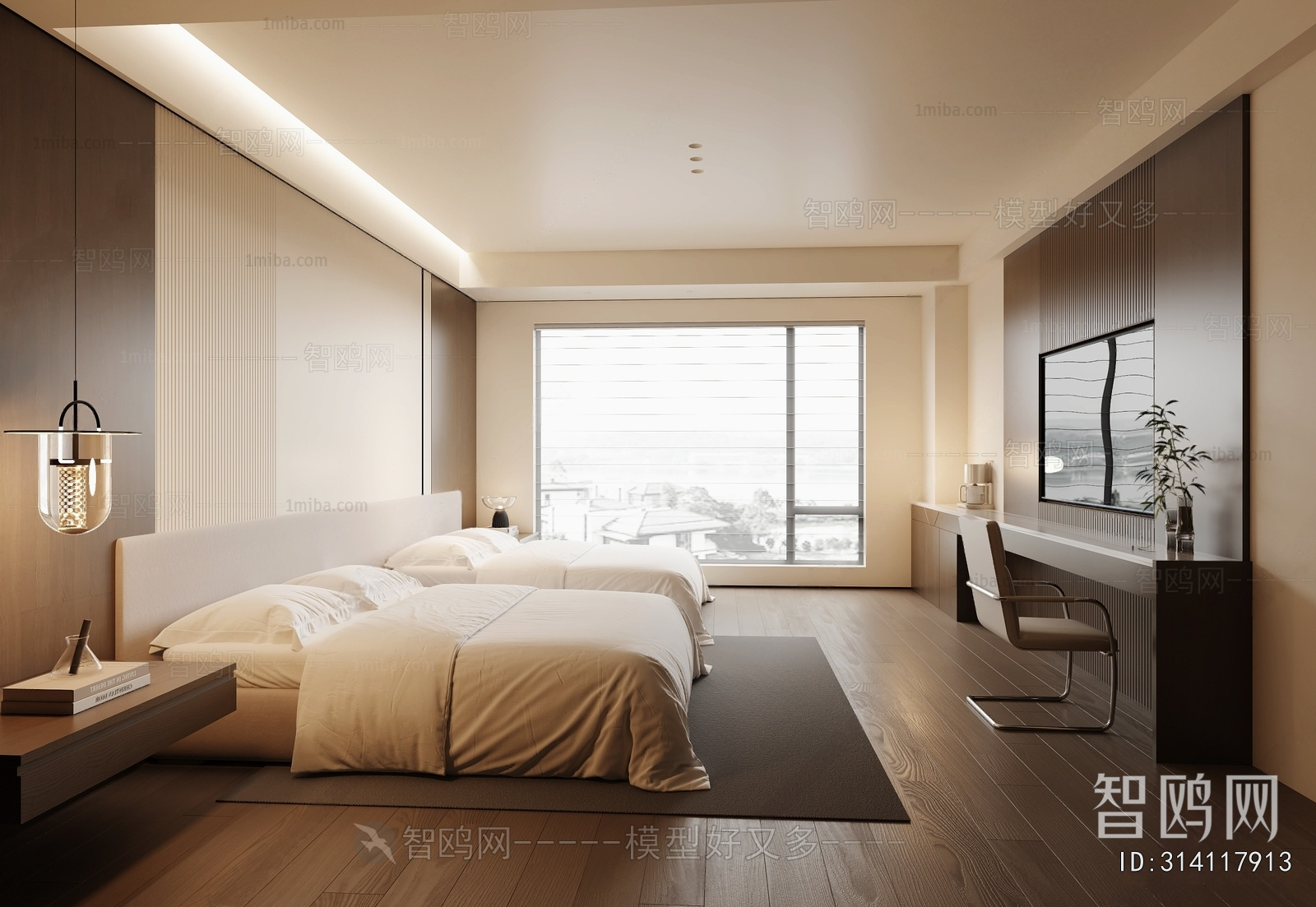 Modern Guest Room